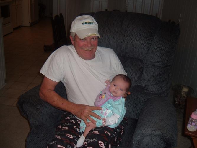 grandpa Jim and his new granddaughter